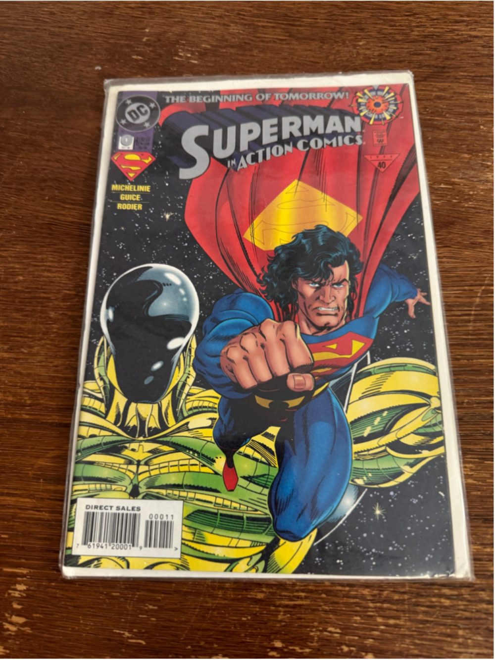 Action Comics #0 Superman DC 1994 Direct Sales High Grade Michelinie Guice